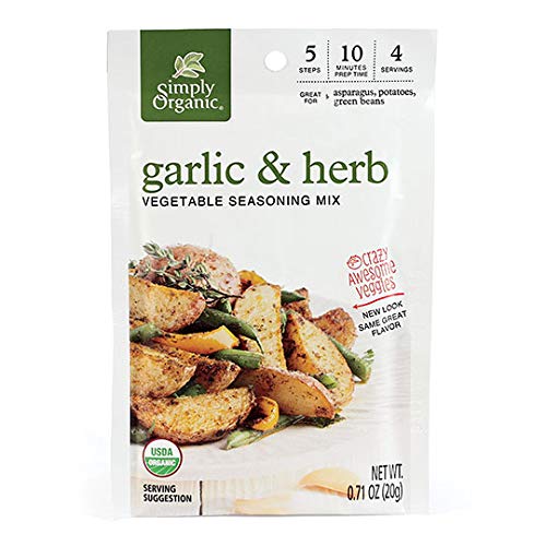 Simply Organic Vegetable Seasoning Mix Garlic & Herb (12 Pack)